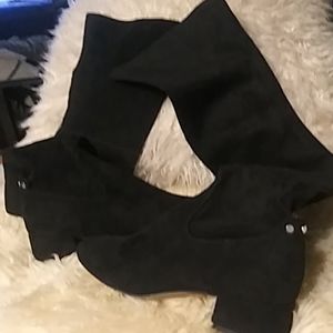 Dolce vita black suede OTK boots sz 7.5